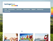 Tablet Screenshot of karlingerhaus.com